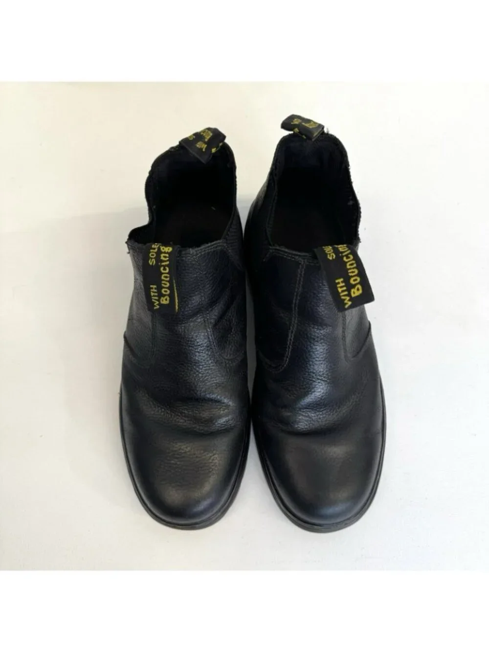 Dr Martens Hardie Chelsea Boots Shoes Black Leather Pull On Mens US 11 EU 45